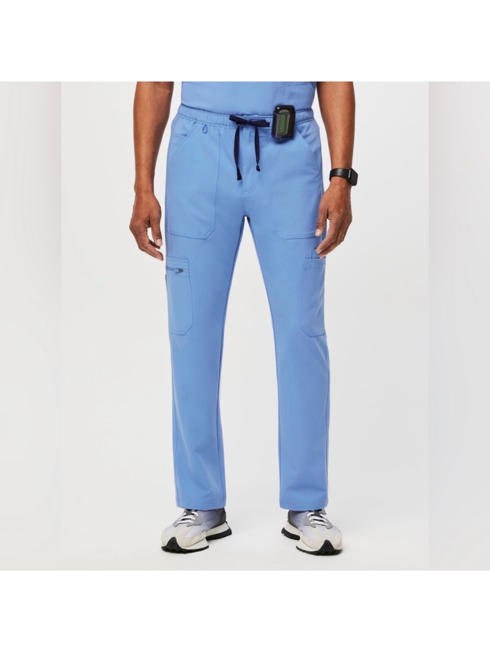 Figs Men’s Cairo Cargo Scrub Pants Ceil Blue- Medium